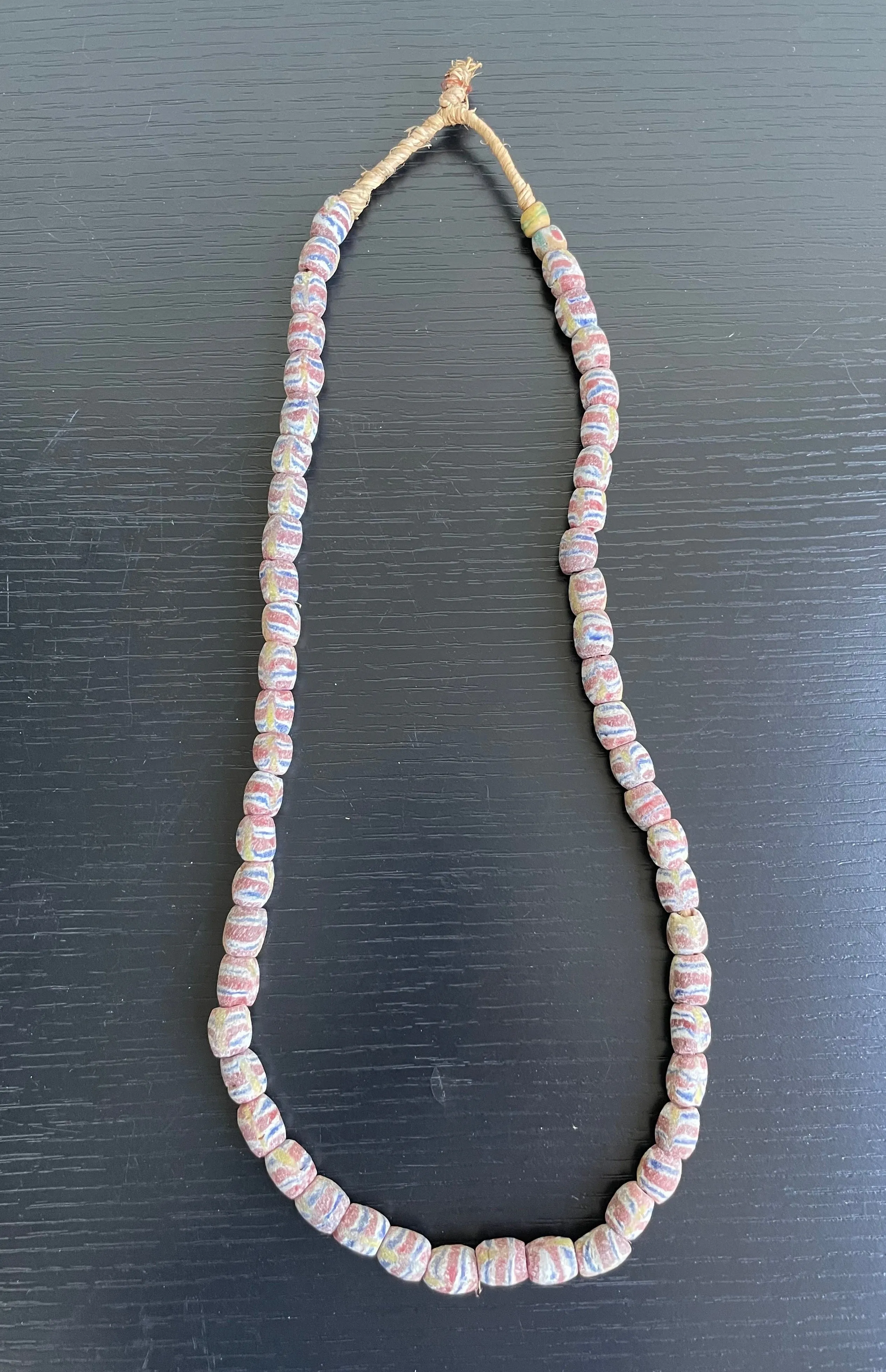 African Krobo Beads, Handcrafted, Vintage Glass Powder