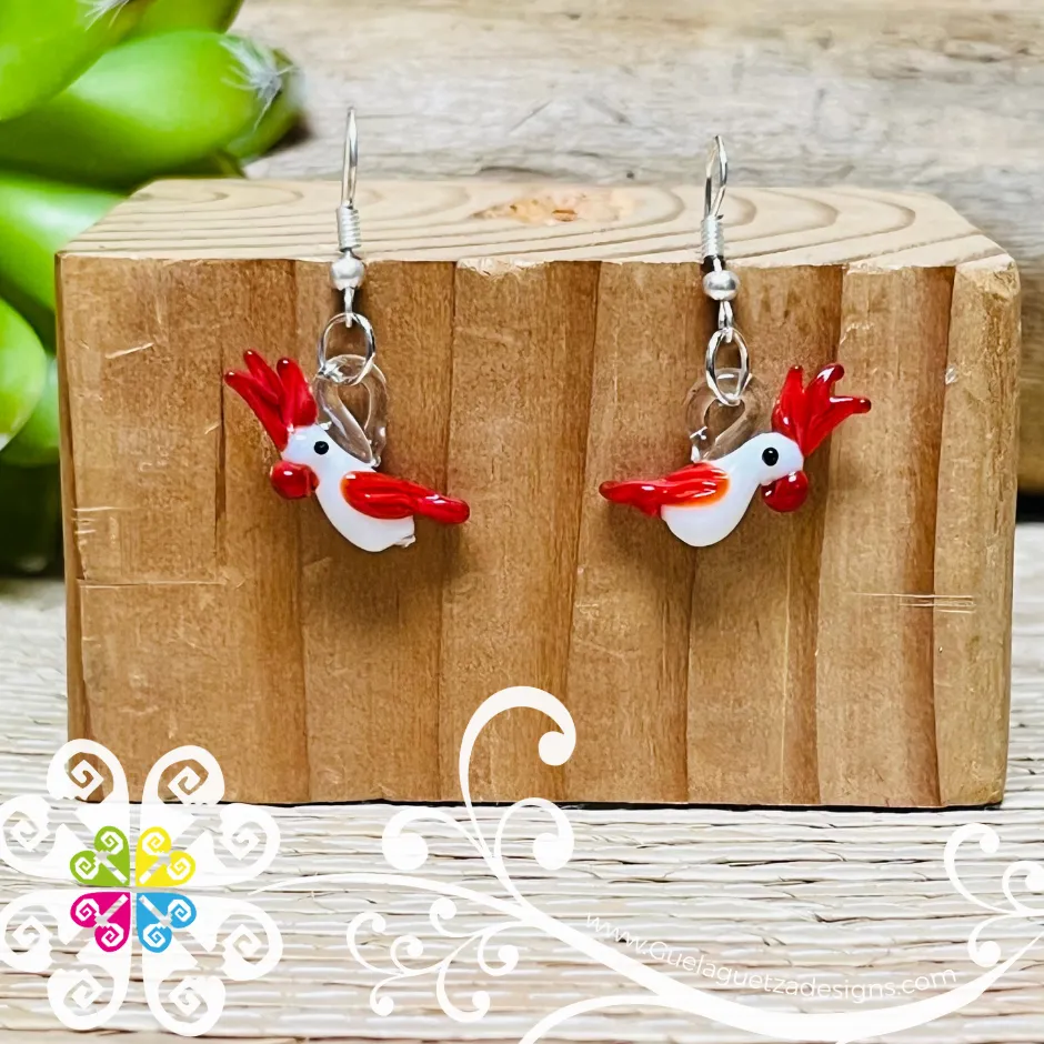 Birds - Artisan Glass Earrings