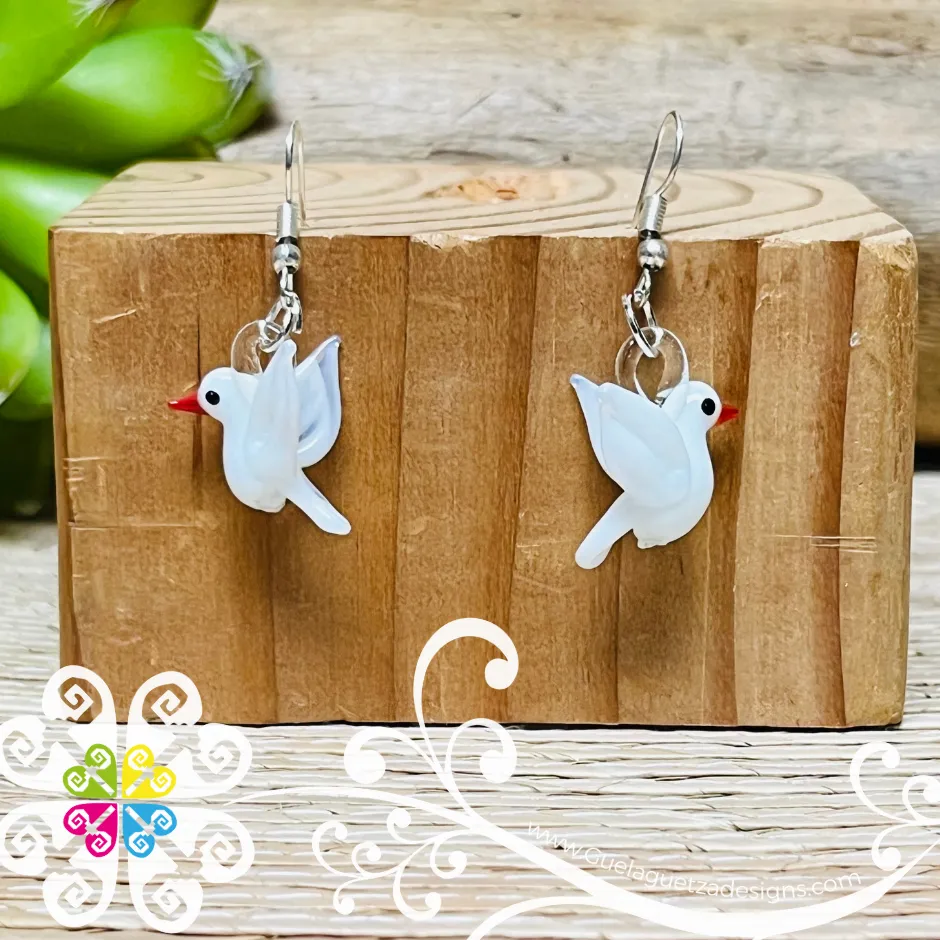 Birds - Artisan Glass Earrings