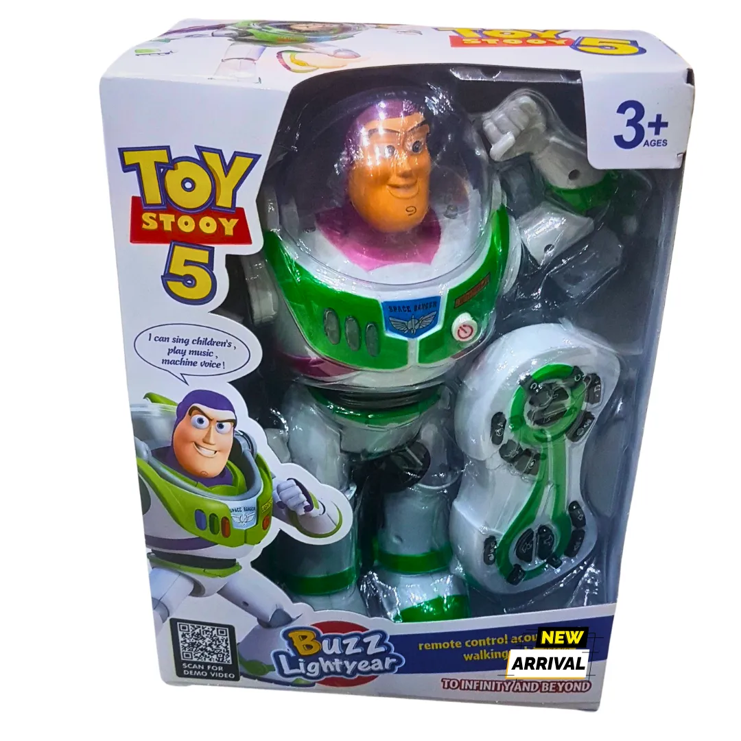 Buzz Lightyear Remote Control Action Figure | Singing & Walking Toy for Kids | Toy Story Inspired | Age 3 
