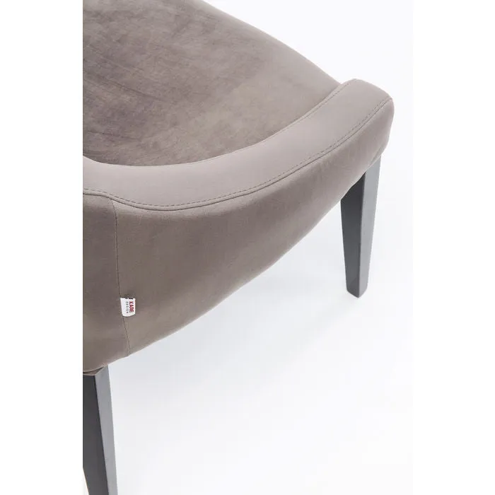 Chair Black Mode Velvet Grey
