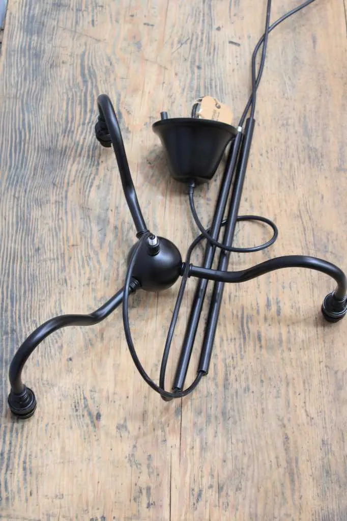 Como Glass Gooseneck Chandelier