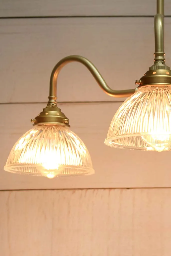 Como Glass Gooseneck Chandelier