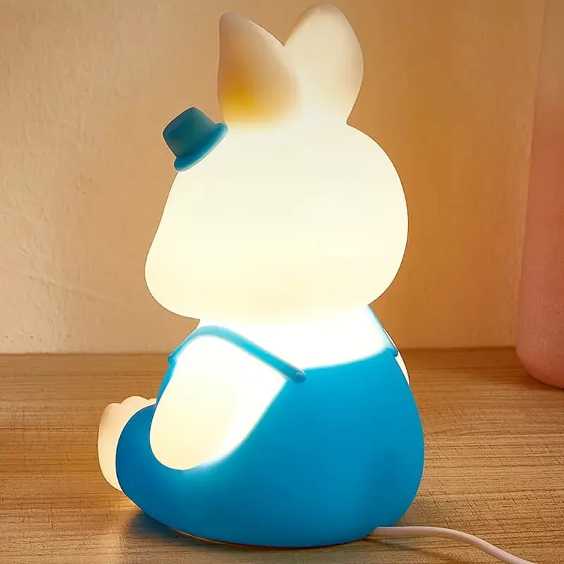 Cute Bunny Touch Silicon 3D Lamp - 7 Colours (Select From Drop Down Menu)