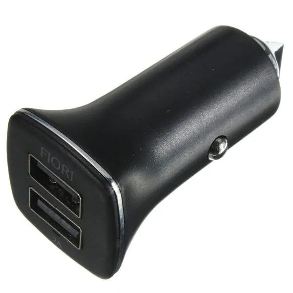 Dual USB Car Charger Power Adapter Cigarette Lighter Socket 12V