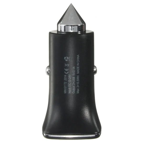 Dual USB Car Charger Power Adapter Cigarette Lighter Socket 12V