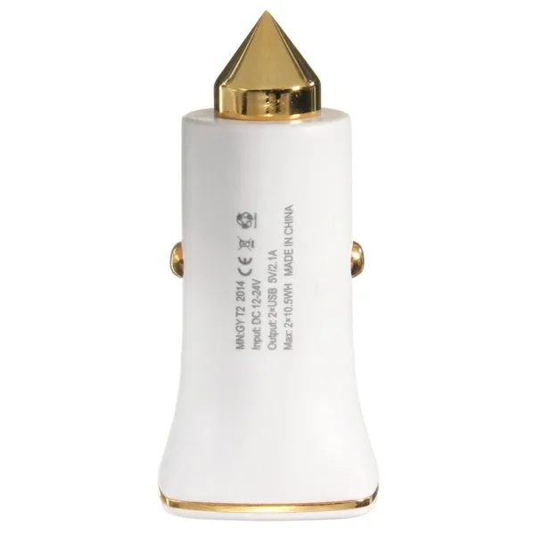 Dual USB Car Charger Power Adapter Cigarette Lighter Socket 12V