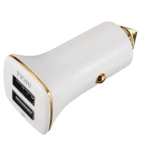 Dual USB Car Charger Power Adapter Cigarette Lighter Socket 12V
