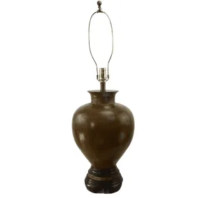 Frederick Cooper Table Lamp with Distressed Metal & Wood