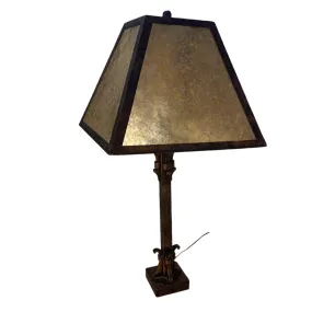 Hammerton Table Lamp, Iron & Mica Glass
