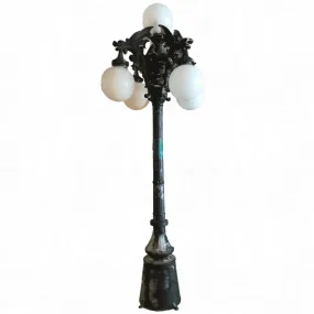 Kings Bay Gargoyle Light Post, (Giant) Pole Lamp, 5-Globe