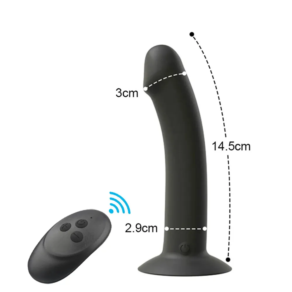 Prostate Massager Anal Vibrator with Suction Cup Dildo