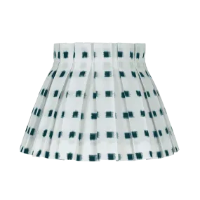 Small Green Squares Cover Empire Lampshade 24cm