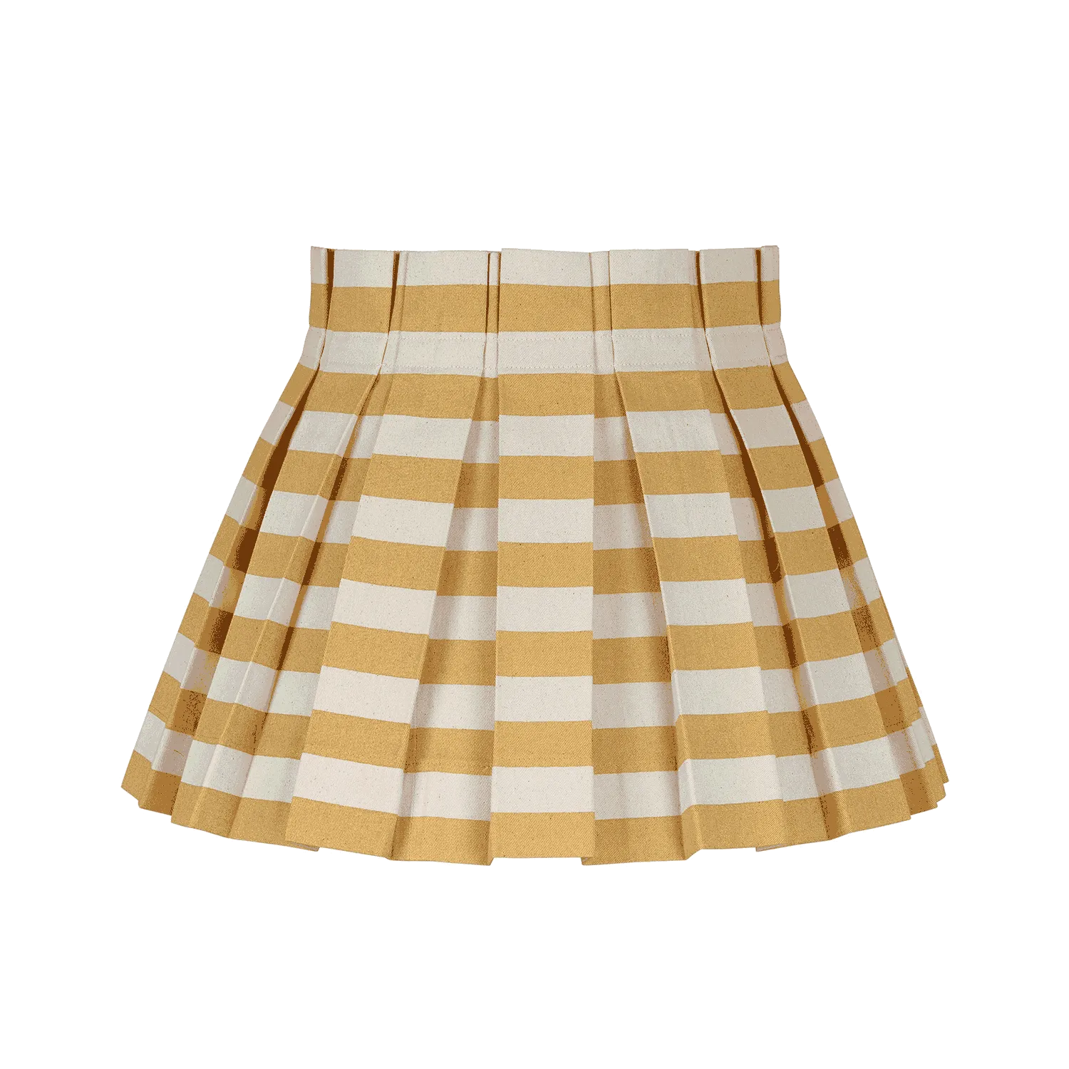 Small Tangier Mustard Yellow Stripe Cover Empire Lampshade 24cm