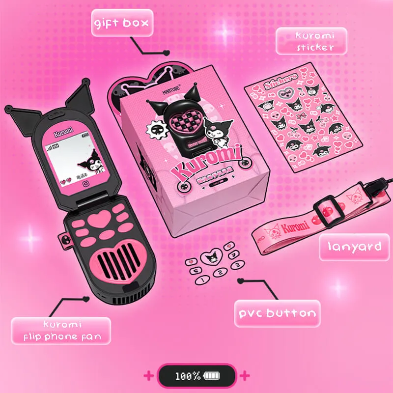Y2K Kuromi Flip Phone Fan